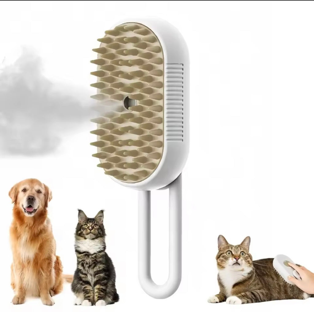 Cepillo de vapor 3 en 1 para mascotas